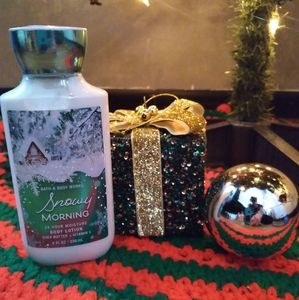 Bath & body works snowy morning lotion